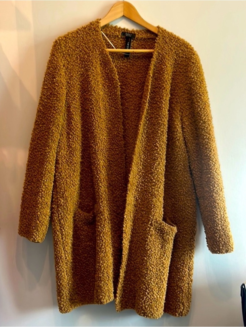 Marc Cain Teddy Cardigan in Mustard